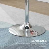 HOMCOM bartafel met draaibaar blad in hoogte verstelbaar zwart 61 x 70-90cm(m-6)