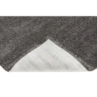 HOMCOM Teppich Kurzflor Dunkelgrau 230 x 160 x 1,3 cm(m-3)