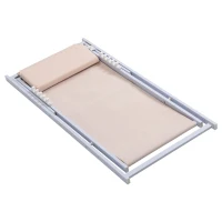 Outsunny Set 2 Sezlonguri Pliabile din Aluminiu si Textilen Alb(m-10)
