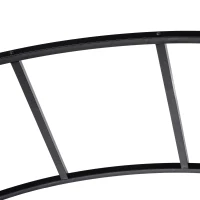 Outsunny Garden Outdoor Entrance Arch with Door Outdoor Patio Decoration for Rose Trellis Arbour Climbing Plant 131L x 49W x 200Hcm(m-9)