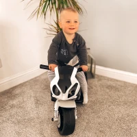 HOMCOM Electric Kids Ride on BMW Motorbike W/Headlights and Music, 6 V-Black(m-13)