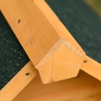 OUTSUNNY Automatic Lawn Mower Shed with Bituminous Felt Roof & Feet Covers, Outdoor Storage, Solid Wood, 75 x 76 x 70cm(m-14)