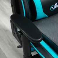 Vinsetto Gaming Chair Racing Style Ergonomic Office Chair High Back Computer Desk Chair Adjustable Height Swivel Recliner with Headrest and Lumbar Support, Sky Blue(m-9)