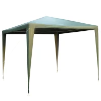Outsunny 2.7m x 2.7m Garden Gazebo Marquee Party Tent Wedding Canopy Outdoor(Green)(m-1)