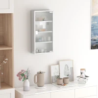 Homcom Dulapior Medicamente – Inox 30×12×60 cm cu 4 Rafturi(m-2)