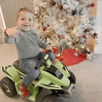 HOMCOM 6V Kids Electric Toy Car Forward Reverse Functions for Toddlers aged 18-36 months, Green(m-13)