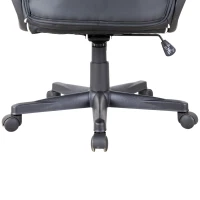 Vinsetto Poltrona da Ufficio Gaming con Rivestimento in Pelle PU Premium Design Ergonomico Nera e Bianca(m-8)