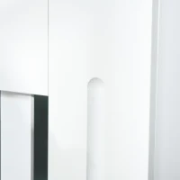 HOMCOM Mască pentru Calorifer din Lemn cu Lamele Verticale și Raft Superior, 78x19x81 cm, Alb(m-10)