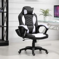 HOMCOM krzesło biurowe, krzesło obrotowe, fotel do masażu, z funkcją masażu, z funkcją ogrzewania(m-10)