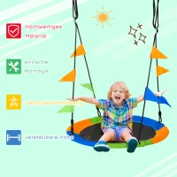 Nestschommel kinderschommel tuinschommel belastbaar tot 150 kg(m-6)