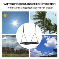 HOMCOM Nestschommel kinderschommel tuinschommel buiten schommel belastbaar tot 100 kg(m-5)