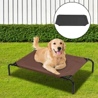 PawHut® hondenmand kattenmand slaapplaats met twee hoezen vervangende hoes voor hondenmand (110 x 68 x 20 cm)(m-10)