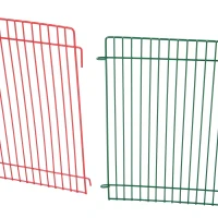 PawHut Ren voor kleine dieren 8 elementen hamsterafrastering box ren metaal(m-9)