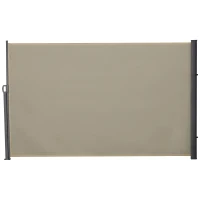 Markiza boczna Outsunny, roleta boczna, poliester, beż, 3 x 1,8 m(m-6)