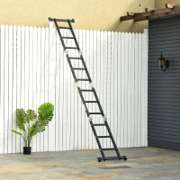 DURHAND 5-in-1 Multi-Purpose Folding Aluminum Ladder Scaffold with 2 Platform Plates, 150kg(m-15)