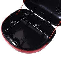 HOMCOM universal motorcycle trunk 30L + keys and luggage accessories(m-4)