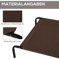 PawHut® hondenmand kattenmand slaapplaats met twee hoezen vervangende hoes voor hondenmand (110 x 68 x 20 cm)(m-7)