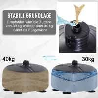 HOMCOM Boksbalset set voor bokstraining staande bokszak met rode handschoenen, in hoogte verstelbaar PU + staal + PE ø 48 x 136-154 H cm(m-4)