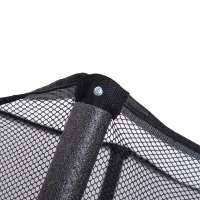 HOMCOM® trampoline tuintrampoline voor kinderen met veiligheidsnetrandafdekking rubberen koord gepolsterd staal zwart Ø170 cm tot 45 kg | Aosom.nl(m-4)