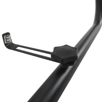 Outsunny stół wiszący na balkon stół ogrodowy półokrągły z regulacją wysokości metalowy na taras(m-8)