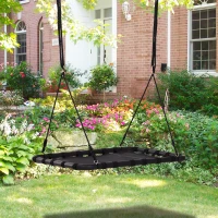 HOMCOM Nestschommel kinderschommel tuinschommel buiten schommel belastbaar tot 100 kg(m-2)