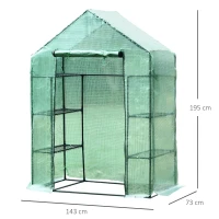 Outsunny folies kas kweekkas tomatenkas plantenkas koude kas planken 4 modellen(m-3)