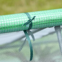 Outsunny kas, kweekkas met 2 deuren, plantenteelt, uv-bescherming, staal PE, 180 x 140 x 80 cm kas deuren plantenteelt uv-bescherming PE | Aosom.nl(m-9)