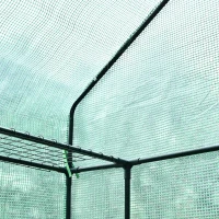 Outsunny szklarnia foliowa szklarnia regał na kwiaty cieplarnia na pomidory 143 x 73 x 195 cm(m-9)