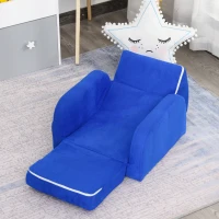 HOMCOM 2-in-1 kinderstoel mini-stoel Kinderbank voor 3-6 jaar 51 x 45 x 38 cm blauw(m-10)