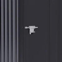 Outsunny Tuinhuis Metaal, Roestvrij en Condensatie Bestrijding voor Huis,100x103x160 cm, Donkergrijs(m-9)