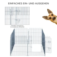 PawHut Ren puppy-uitloop puppyhek box voor dieren puppyhek 4 maten(m-7)