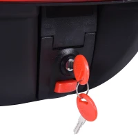 HOMCOM universal motorcycle trunk 30L + keys and luggage accessories(m-13)
