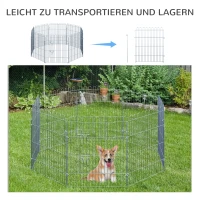 PawHut Ren puppy-uitloop puppyhek box voor dieren puppyhek 4 maten(m-5)