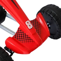 HOMCOM® GOKART DLA DZIECI SAMOCHÓD NA PEDAŁY METAL+TWORZYWO czerwony(m-7)