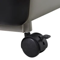 PawHut Kleintierkäfig mit 4 Räder Käfig 3 Öffnungen 2 Plattformen Metall Schwarz 81,2 cm x 52,7 cm x 110 cm(m-7)