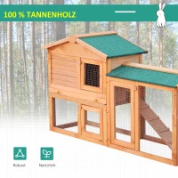 PawHut KRÓLIKARNIA, KLATKA DLA KRÓLIKÓW Z WOLNYM WYBIEGIEM(m-5)
