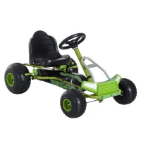 HOMCOM® SAMOCHÓD NA PEDAŁY GOKART DLA DZIECI OD 3 LAT zielony(m-1)