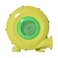 Outsunny 450W elektrische luchtpomp blazer pomp ventilator met handvat lichtgewicht draagbaar voor opblaasbaar speelgoed ABS geel + groen 35 x 26 x 33.5 cm(m-1)