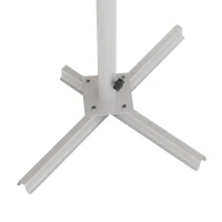 Outsunny Standmarkise Markise 4,5 x 3,4m Terrassenüberdachung Gartenmarkise mit Faltarm Kurbel Terrasse Braun Alu Metall(m-7)