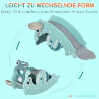 HOMCOM schommelpaard pluche schommeldier babyschommel met koala speelgoed voor 18-36 maanden kinderen tinten PP grijs 71 x 28 x 60 cm(m-4)