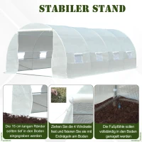 Outsunny szklarnia foliowa 450 x 200 x 200 cm(m-5)