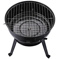 Outsunny Metal Portable Tripod Charcoal BBQ Grill Black(m-9)