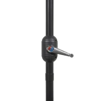 Outsunny Chapéu de Sol Semicircular de Jardim Chapéu de Sol a manivela Resistente à Água e Anti UV para Pátio Terraço 230x130x245cm Vinho(m-7)