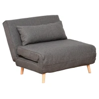 Sofa jednoosobowa, rozkładana sofa, rozkładany fotel, regulowane oparcie, skandynawski styl(m-1)