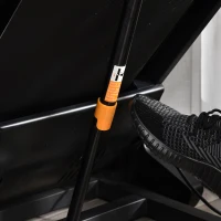 Elektryczna bieżnia HOMCOM składana z 12 gotowymi programami z uchwytem z wyświetlaczem LED uchwyty na napoje i uchwytem na telefon komórkowy do domowej siłowni fitness w pomieszczeniach stal ABS kolor czarny+szary 142 x 66 x 127 cm(m-8)