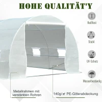 Outsunny szklarnia foliowa 450 x 200 x 200 cm(m-4)