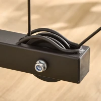 Atlas HOMCOM z kołem pasowym regulowanym siedziskiem i kilkoma pozycjami linek do wzmacniania mięśni urządzenie treningowe fitnessu w domu stal kolor czarny 180 x 183 x 219 cm(m-9)