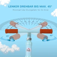 Rowerek biegowy dla dzieci rower do nauki biegania amortyzacja rower dziecięcy 2-5 lat PP niebieski(m-4)