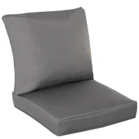 Outsunny Outdoor Seat and Back Cushion Set Patio Deep Seating Chair Replacement Cushion(m-2)