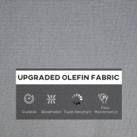 Outsunny Outdoor Seat and Back Cushion Set Patio Deep Seating Chair Replacement Cushion(m-6)